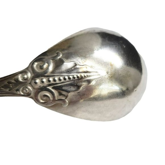 Sterling Silver Berry Spoon William Gale & Son Italian 1860 Monogram CR53 - Picture 7 of 11